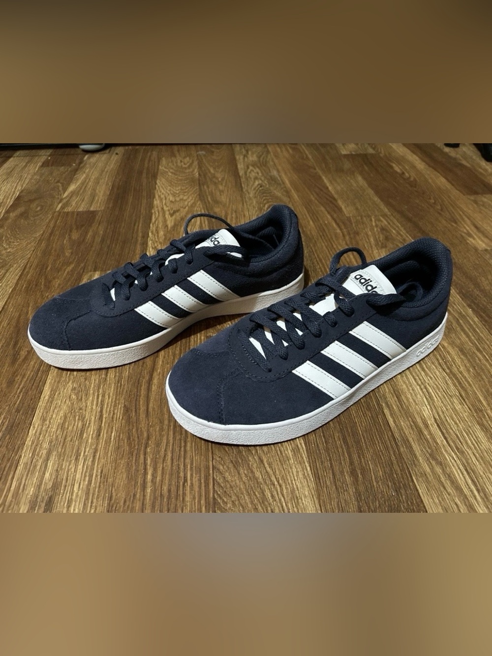 Adidas Blue Suede Low Top Athletic Sneakers Women's Size 7